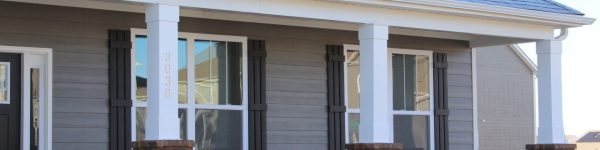 A home with columns and shutters